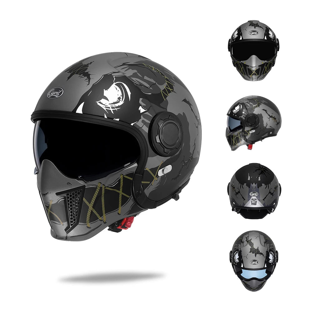 full protection modular bike helmet