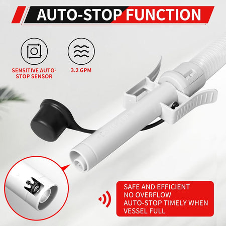   Automatic Fuel Transfer Pump with Auto-Stop and 51'' Extra Long Hose