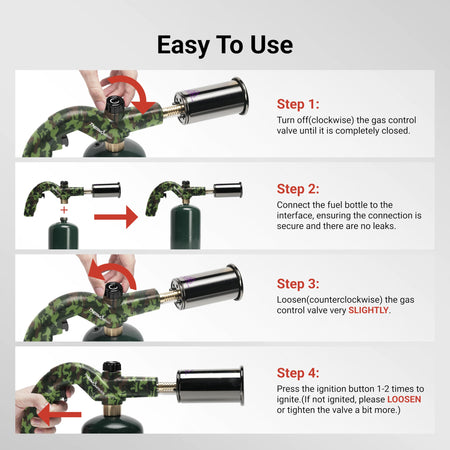gas torch adjustable regulator
