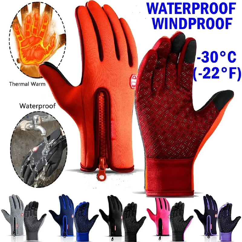   Men Women Cycling Winter Warm Sport Gloves