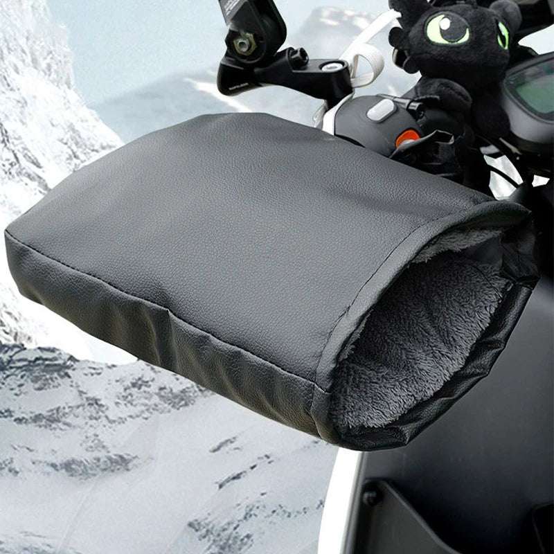   Motorcycle Handlebar Muffs - Waterproof Winter Gloves