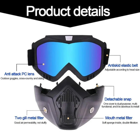  Outdoor Sport Windproof Mask Goggle HD Bicycle Glasses