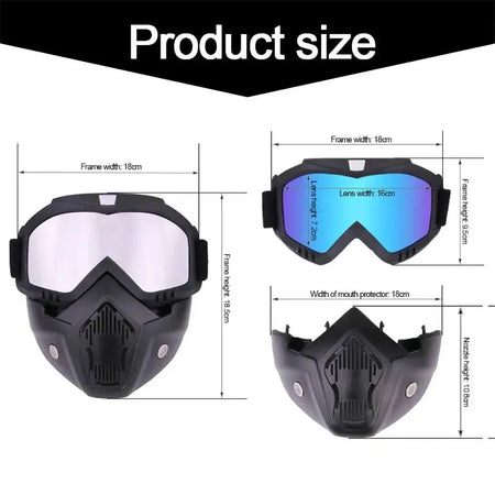   Outdoor Sport Windproof Mask Goggle HD Bicycle Glasses