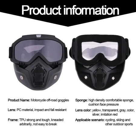   Outdoor Sport Windproof Mask Goggle HD Bicycle Glasses