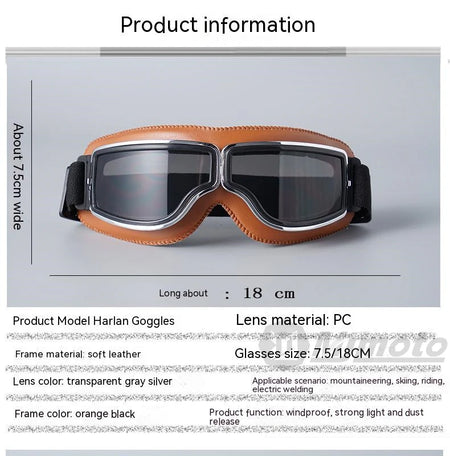   Universal Vintage Motorcycle Goggles