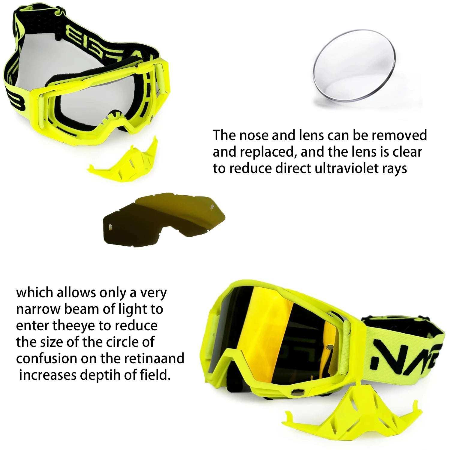   NAFEIB Motocross Glasses