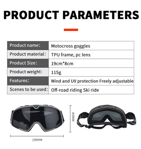   Motorcycle Dust Goggles
