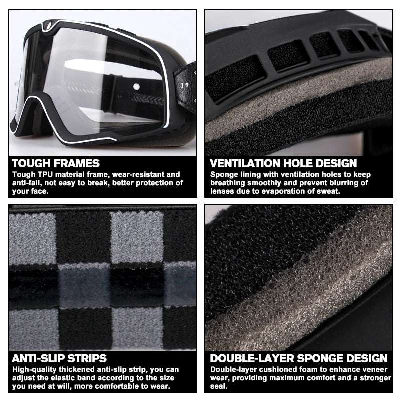   Retro Motorcycle Goggles for All Adventures