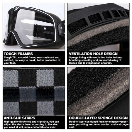   Retro Motorcycle Goggles for All Adventures