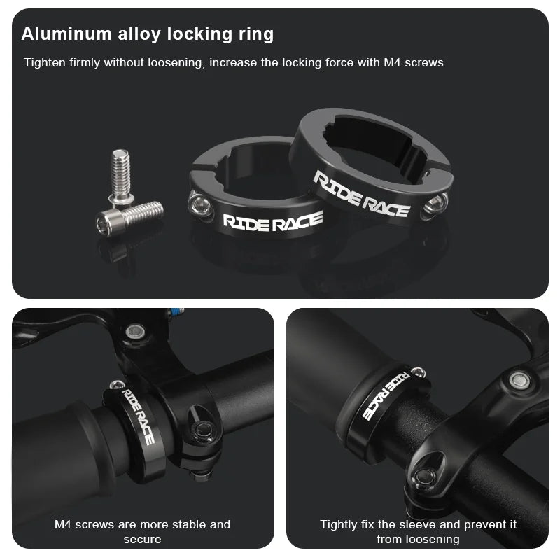   RIDERACE Dual Lock Mountain Bike Handlebar Grips