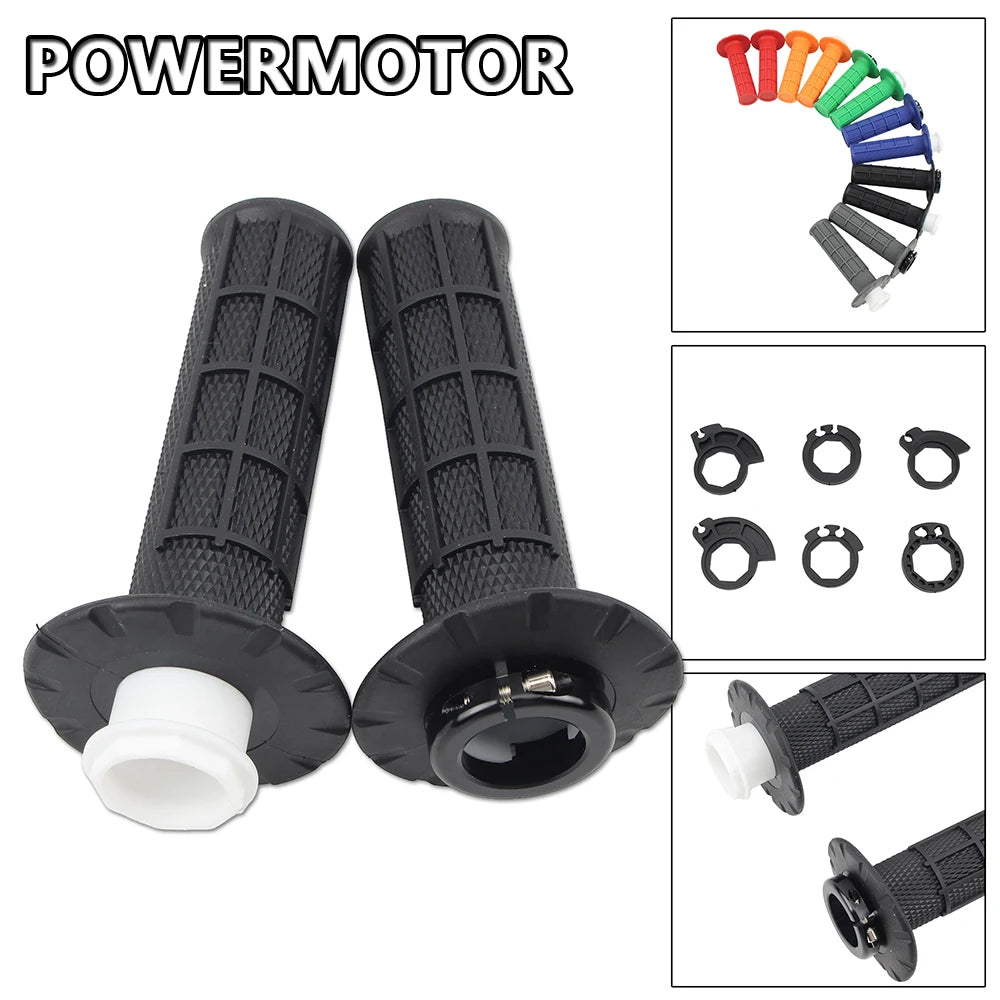   Motorcycle Universal Grips 7/8" 22mm Snap-on Cam Lock-on Handlebar Grips for KTM CRF SXF EXC Motocross Dirt Bike