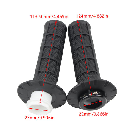   Motorcycle Universal Grips 7/8" 22mm Snap-on Cam Lock-on Handlebar Grips for KTM CRF SXF EXC Motocross Dirt Bike