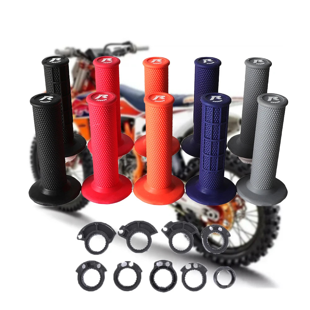   Motorcycle 7/8'' 22mm Handlebar Lock-on Grips Throttle Tube Rubber Grip for KTM HONDA YAMAHA Kawasaki Suzuki