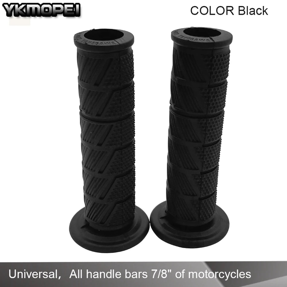   Universal 7/8'' 22mm Motorcycle Handle Bar Grips for Yamaha, Kawasaki, Suzuki, Honda, Cafe Racer, Dirt Bike