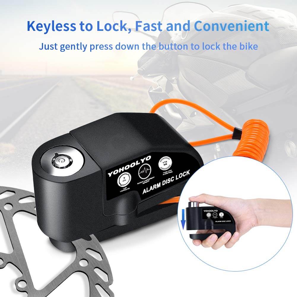 heavy duty disc brake lock motorcycle