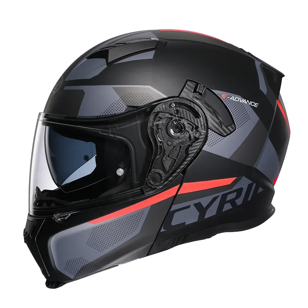   Motorcycle Helmet Dual Visor Modular Flip-Up Full Face Helmet