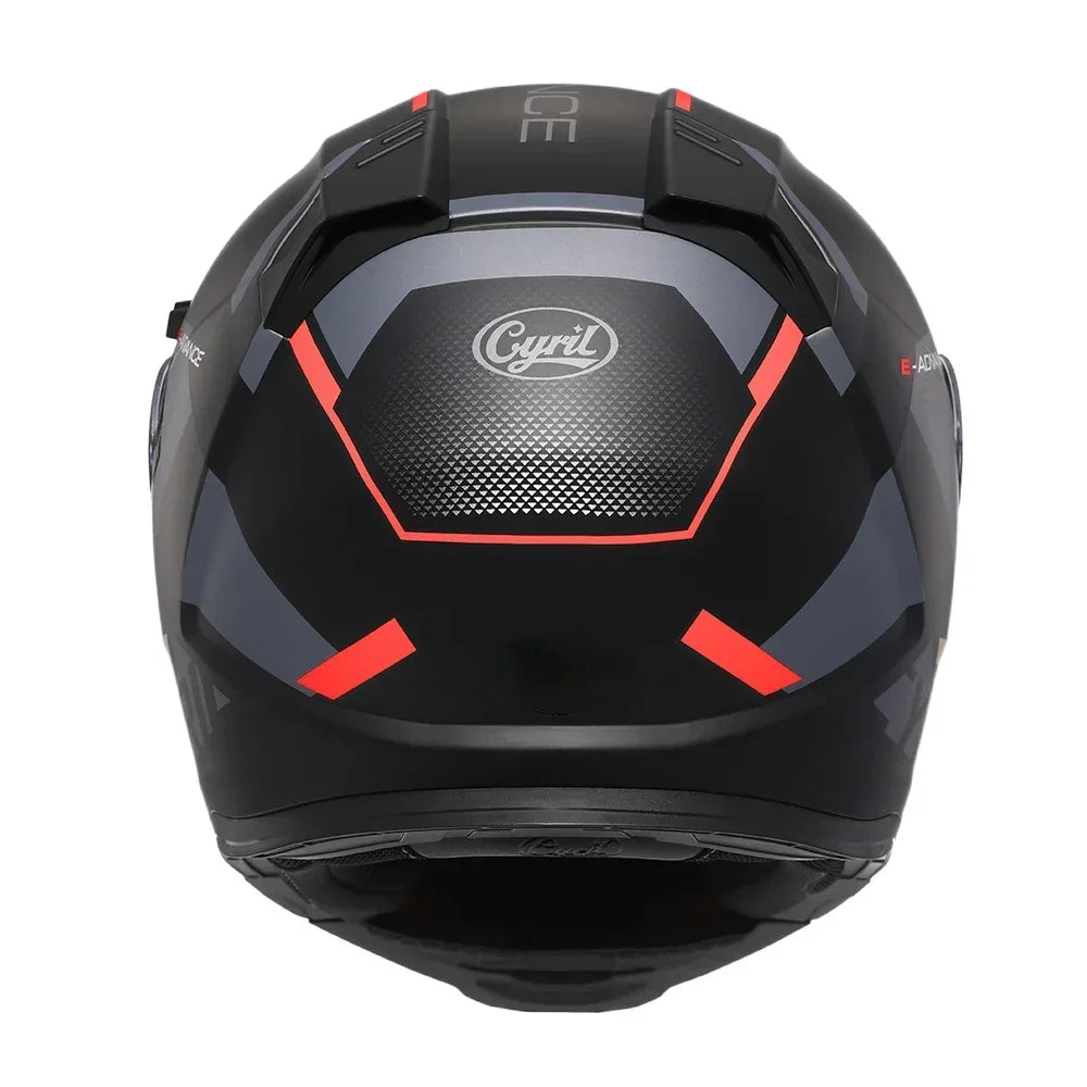   Motorcycle Helmet Dual Visor Modular Flip-Up Full Face Helmet