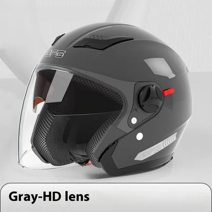   DFG Electric Motorcycle Helmet 3/4 Flip-Up Helmet