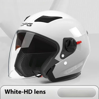   DFG Electric Motorcycle Helmet 3/4 Flip-Up Helmet