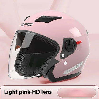   DFG Electric Motorcycle Helmet 3/4 Flip-Up Helmet