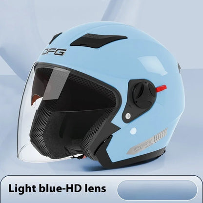   DFG Electric Motorcycle Helmet 3/4 Flip-Up Helmet