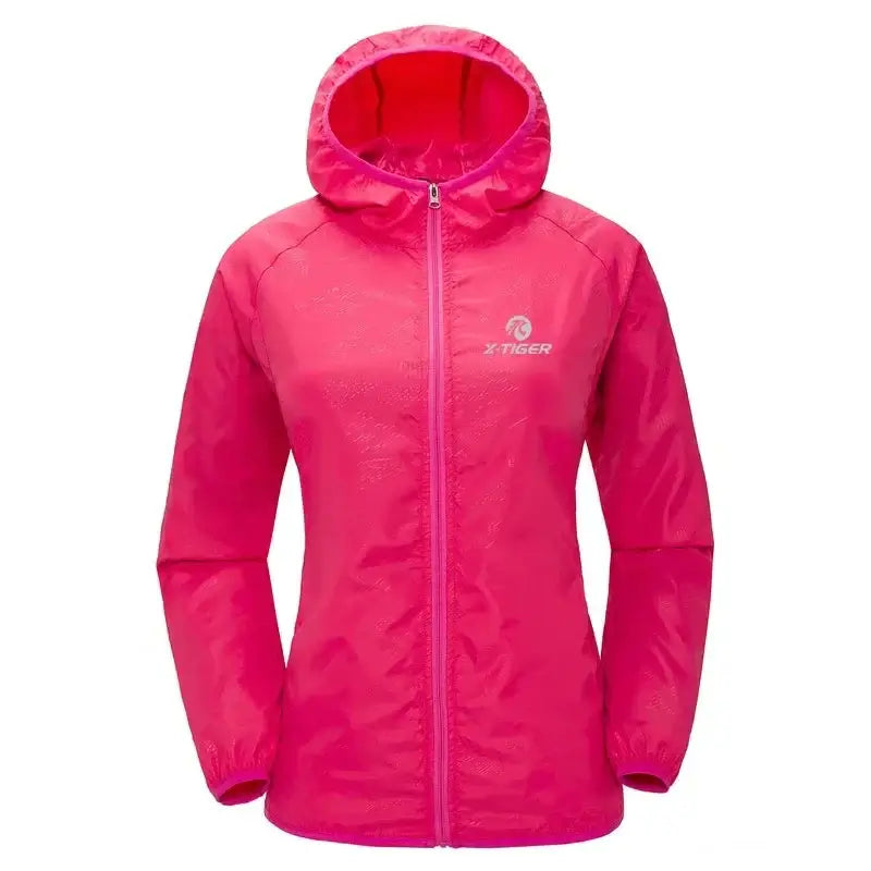 hooded cycling jacket for men women