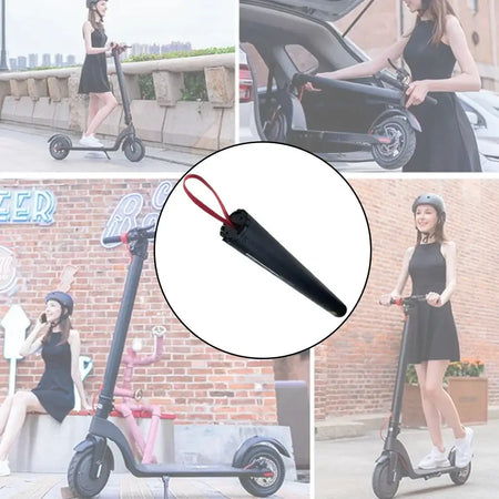 HX-X7 36V 5.2Ah Electric Scooter Replacement Battery 5200mAh Li-ion with Built-in BMS surrounded by women using scooters.