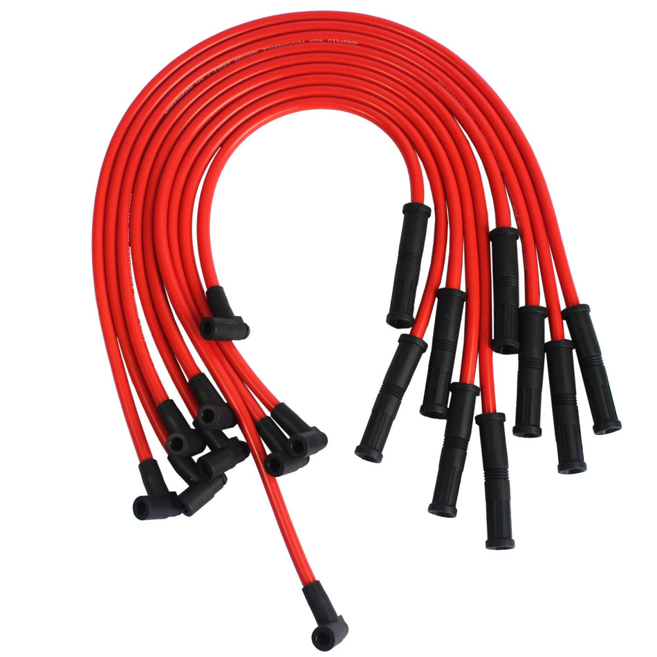   JDMSPEED New HEI Spark Plug Wires Set for SBC BBC 350 383 400 454 V8