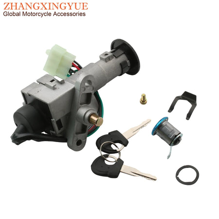   Scooter Ignition Switch Seat Lock Key Set for SYM Jet 4