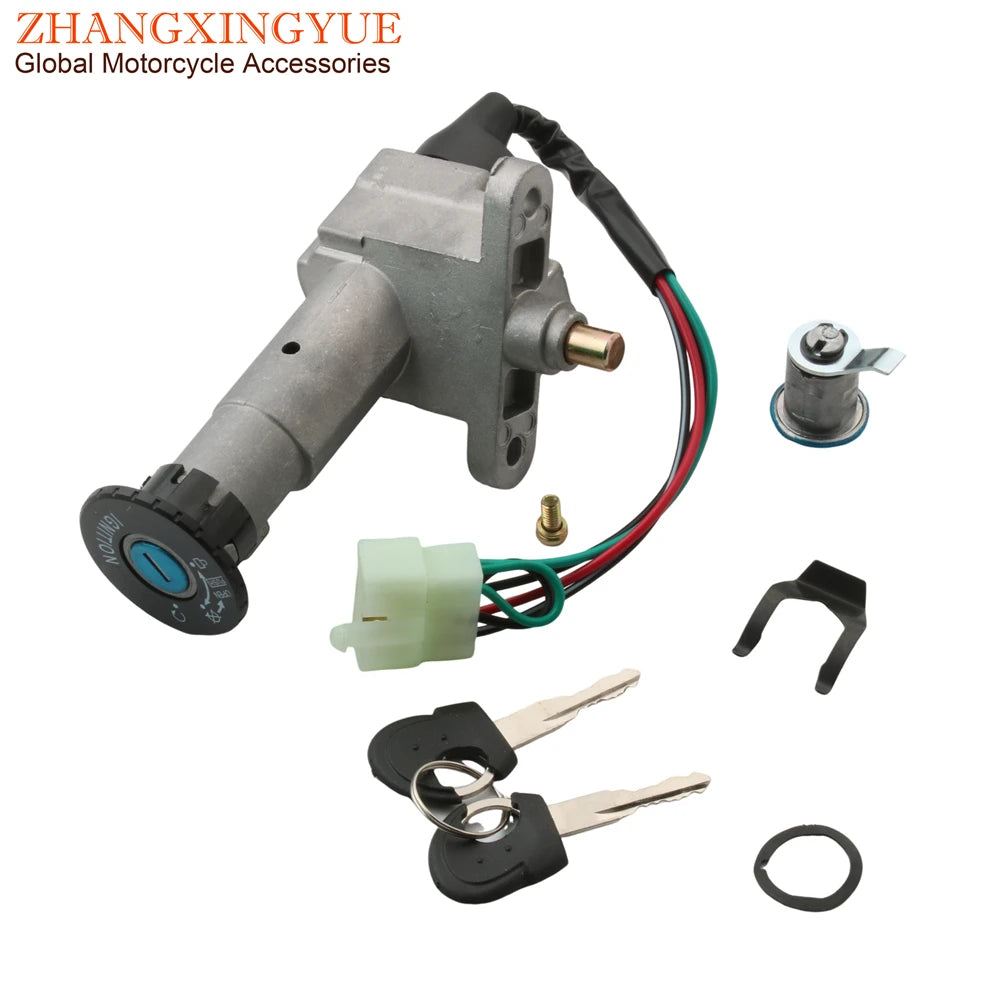   Scooter Ignition Switch Seat Lock Key Set for SYM Jet 4