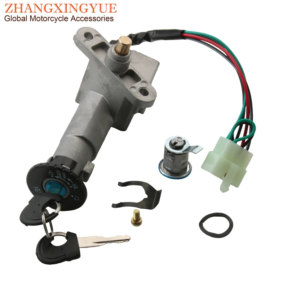   Scooter Ignition Switch Seat Lock Key Set for SYM Jet 4