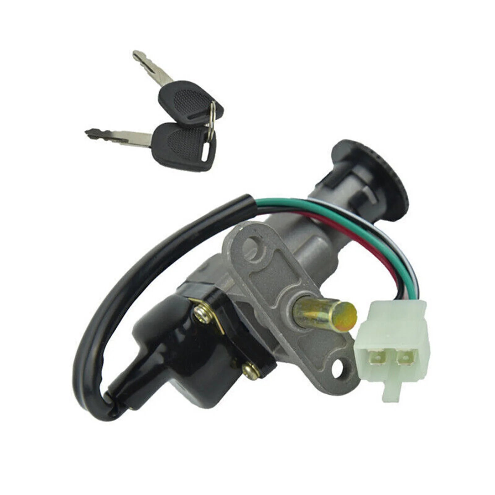   Universal Motorcycle Fuel Gas Cap Ignition Switch Lock Key Set