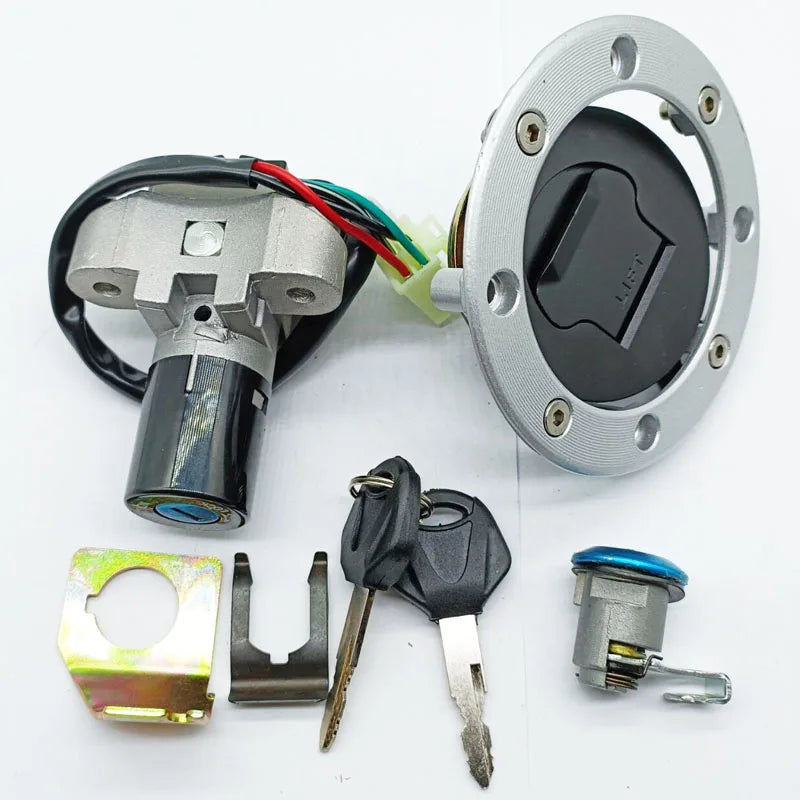   Ignition Switch Fuel Gas Cap Seat Lock Key for Suzuki GS500 2001-2012