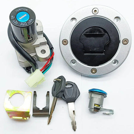   Ignition Switch Fuel Gas Cap Seat Lock Key for Suzuki GS500 2001-2012