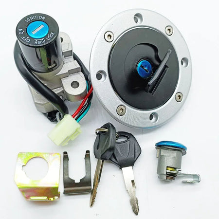   Ignition Switch Fuel Gas Cap Seat Lock Key for Suzuki GS500 2001-2012
