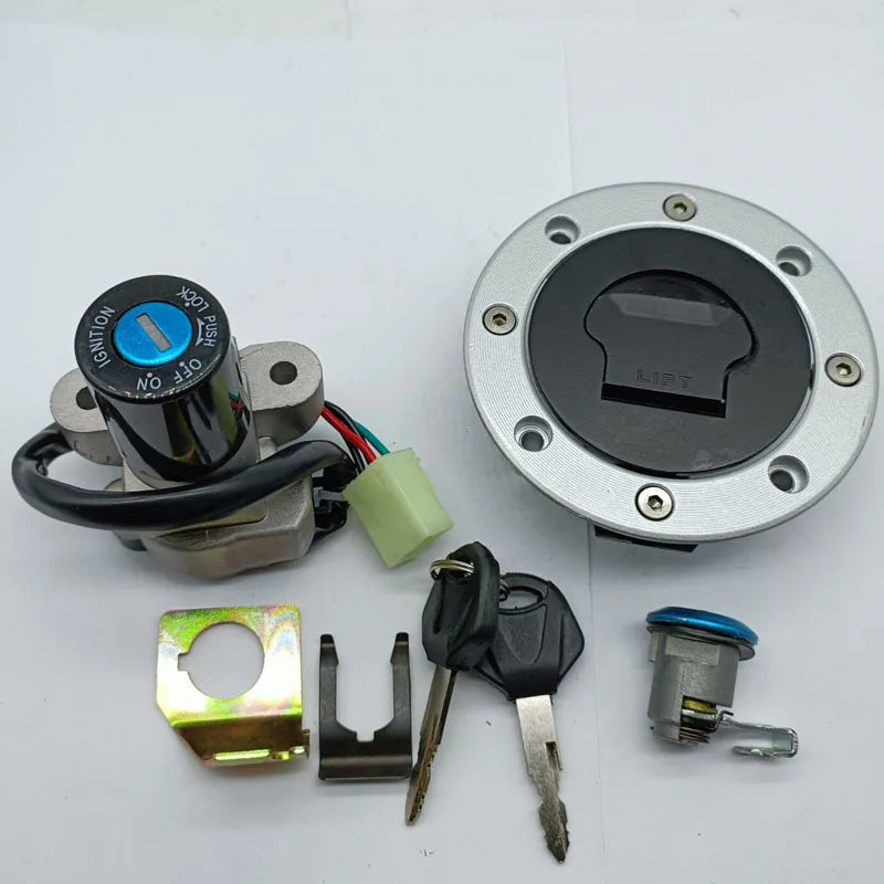   Ignition Switch Fuel Gas Cap Seat Lock Key for Suzuki GS500 2001-2012
