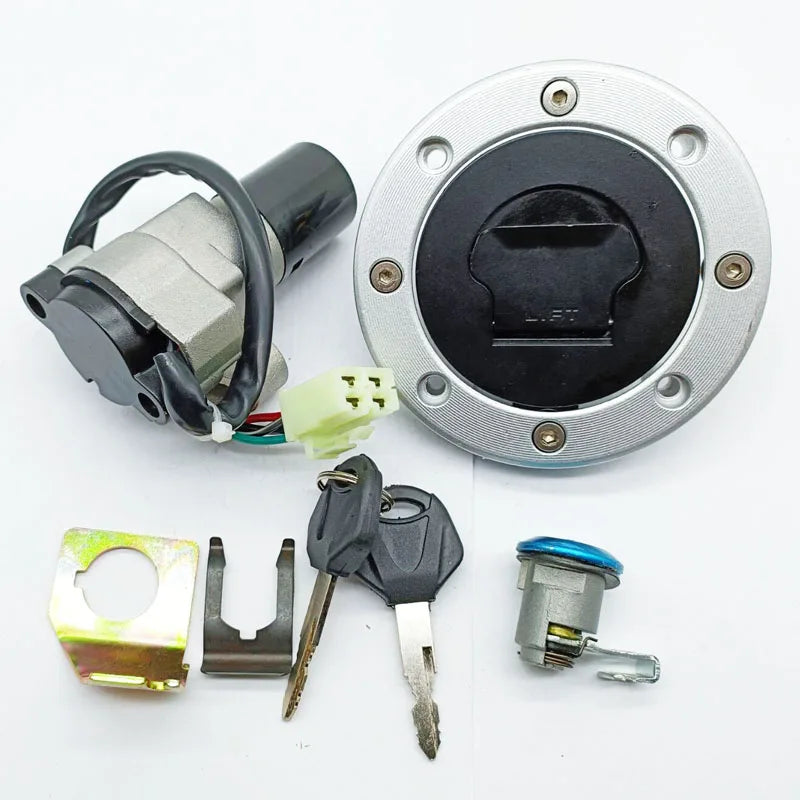   Ignition Switch Fuel Gas Cap Seat Lock Key for Suzuki GS500 2001-2012