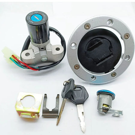   Ignition Switch Fuel Gas Cap Seat Lock Key for Suzuki GS500 2001-2012