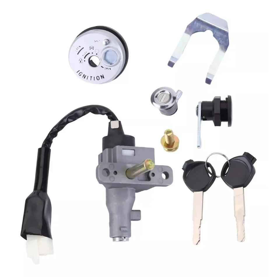   Motorcycle Ignition Switch Lock Keys Set for Italika Vitalia 150 (2020-2024)