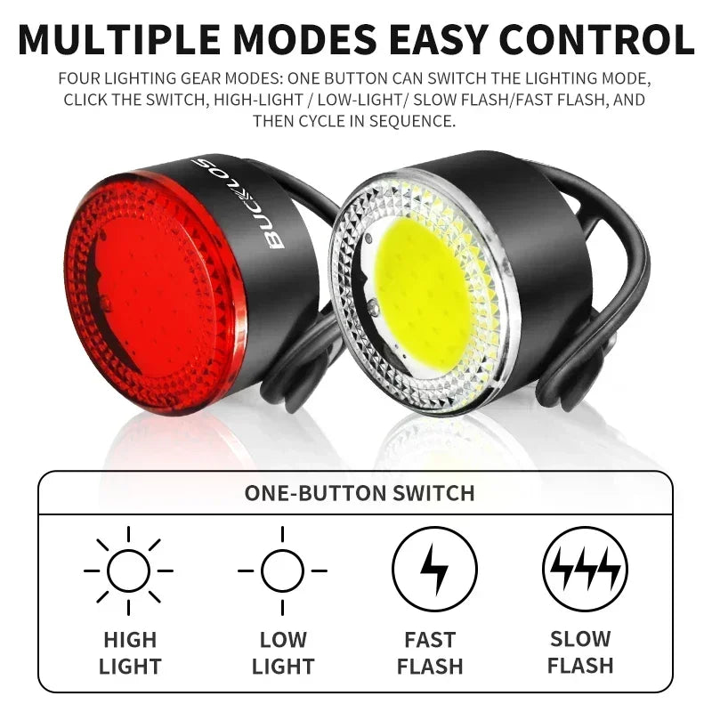   BUCKLOS LED Bicycle Lights Set