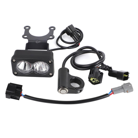   Dirtbike Headlight Kit for Sur-Ron Segway X260 & Talaria Sting R MX4 - LED Yellow Light Bar with Blue Switch