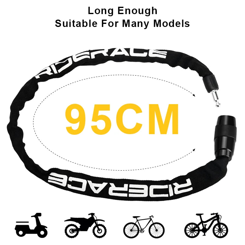   RIDERACE Bicycle Chain Lock