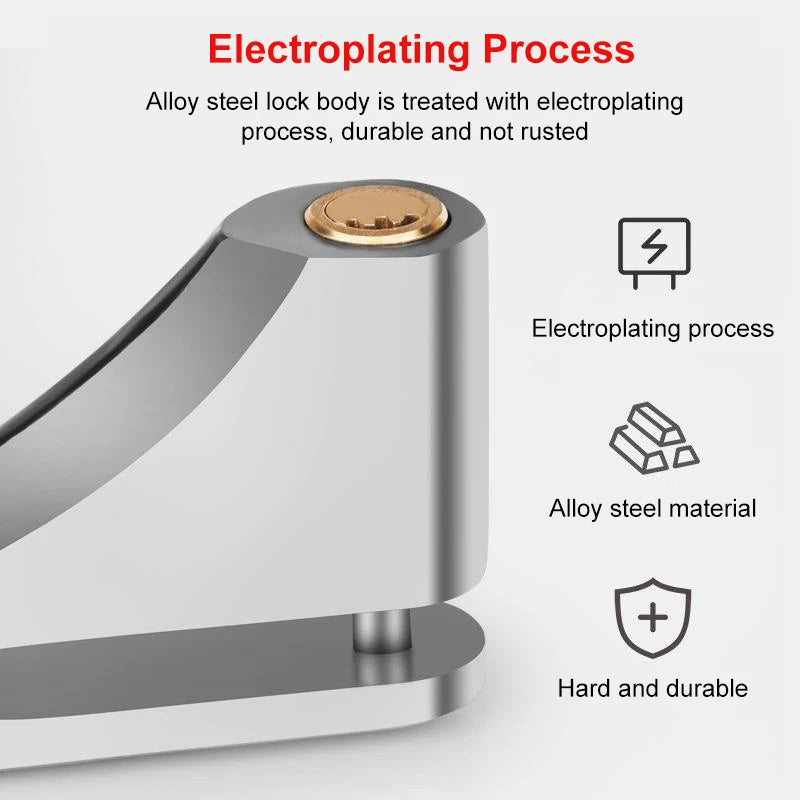   Motorcycle Waterproof Disc Brake Lock