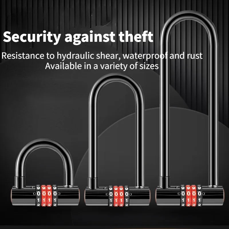   Extended U-shaped Anti-theft Combination Lock