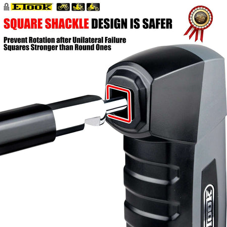   ETOOK Heavy Duty U Lock for Bicycle and Motorcycle