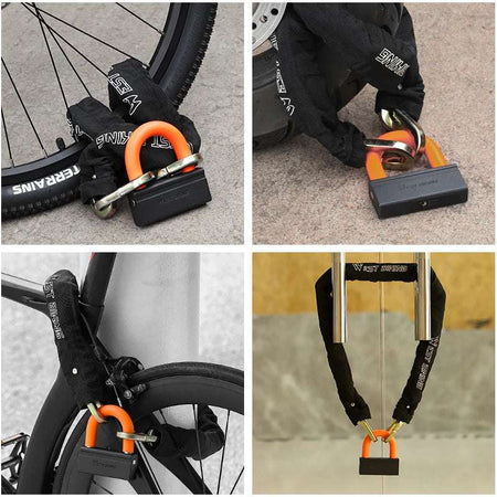   WEST BIKING Bike Chain U-Lock Set
