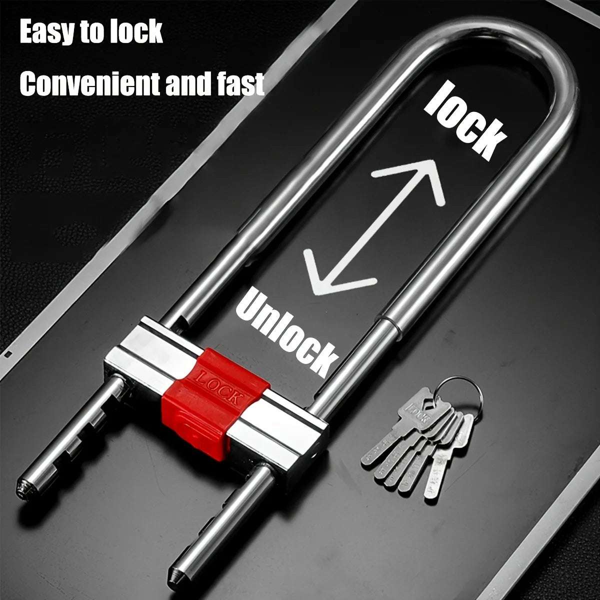   Adjustable U-Lock Bicycle Lock