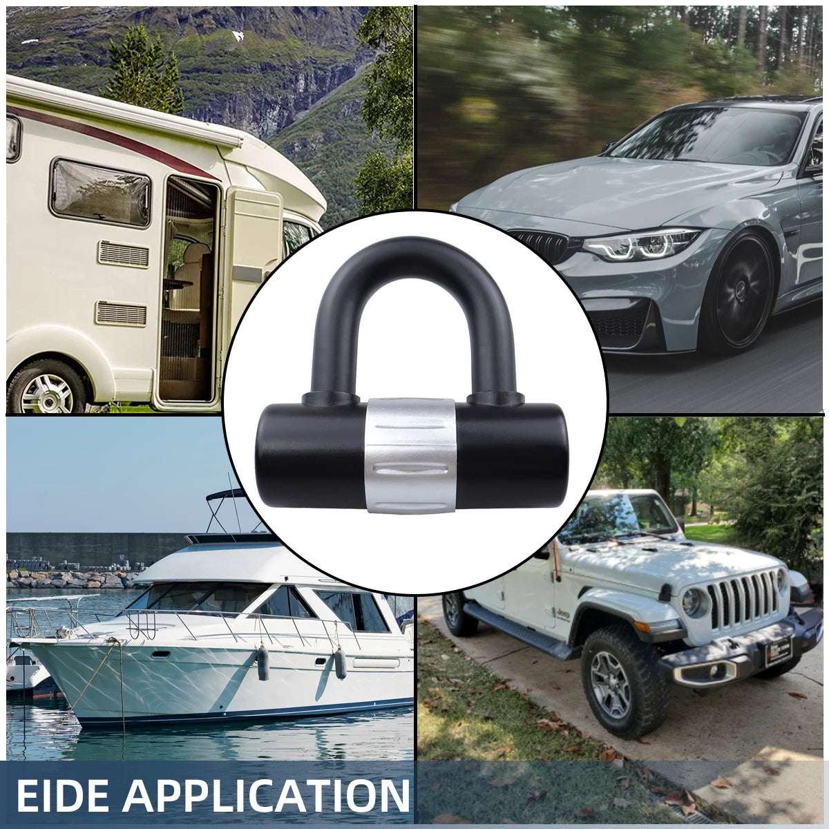   Anti-theft Bike U Lock With 2 Keys