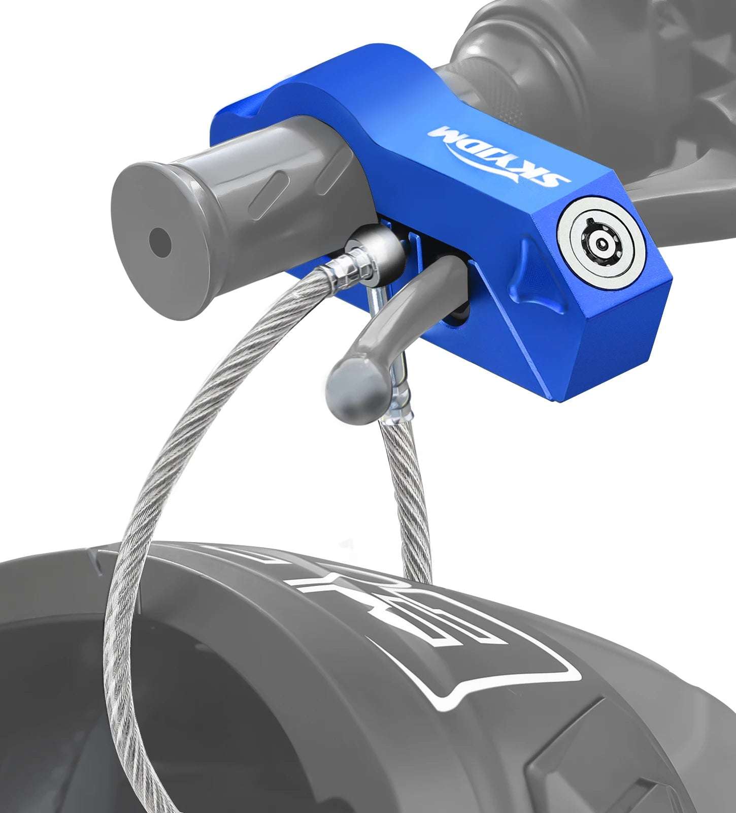   Motorcycle Handlebar and Helmet Lock Combo