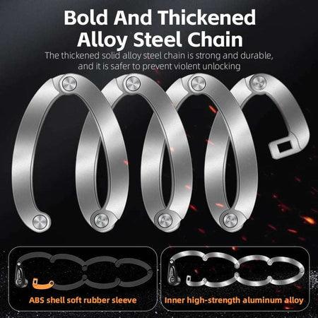   WEST BIKING Foldable Bicycle Lock